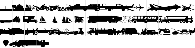 wmtransport1 Regular  glyph index