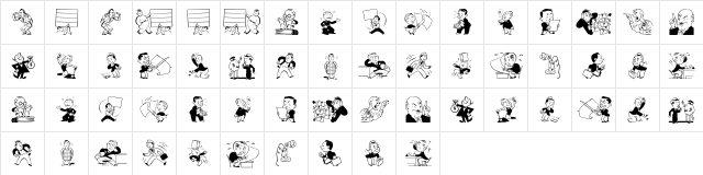 FaceCutsSix Regular  glyph index