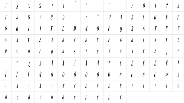 ImprimeurClassiqueEF Obl  glyph index