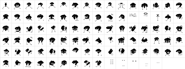 WantedTerrorists Regular  glyph index