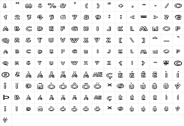 ff10a Normal  glyph index