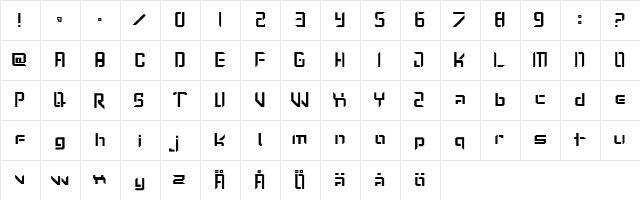 Lost Passenger Track#032  glyph index