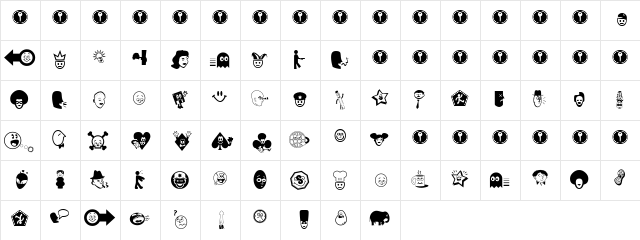 Good Head Regular  glyph index