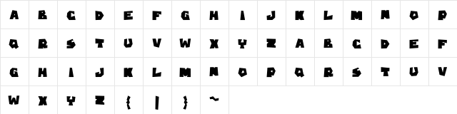 Vuku Regular  glyph index