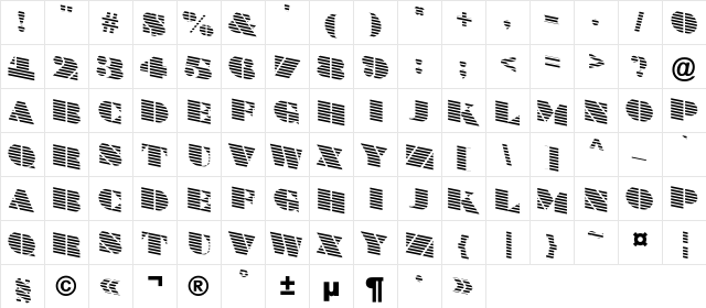 a_BraggaTitulMarDn Regular  glyph index