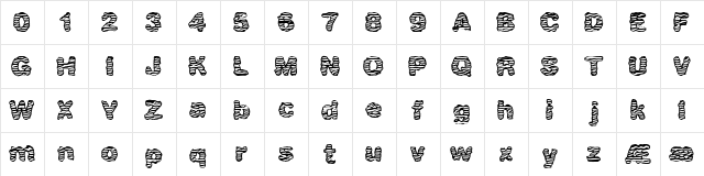 waver (BRK) Regular  glyph index