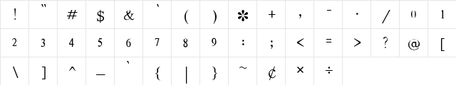 AA_NAGARI_SHREE_L3 Regular  glyph index
