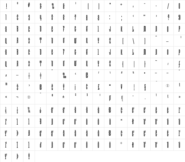 Exit Medium  glyph index