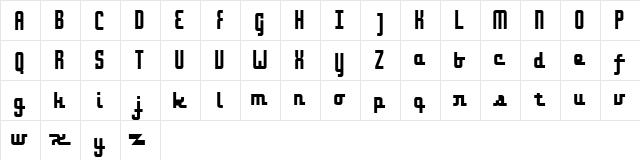 onakite Thin  glyph index