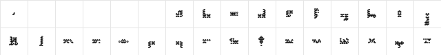 N.E. Knot-but-not-knotbix (New Newbix21) Regular  glyph index