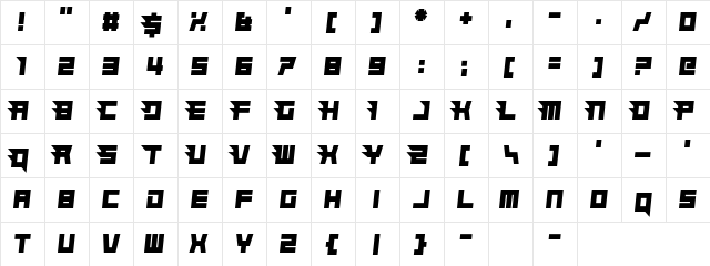 Hindsight 2020 Regular  glyph index