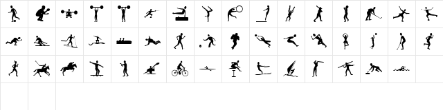 AMURfont Regular  glyph index