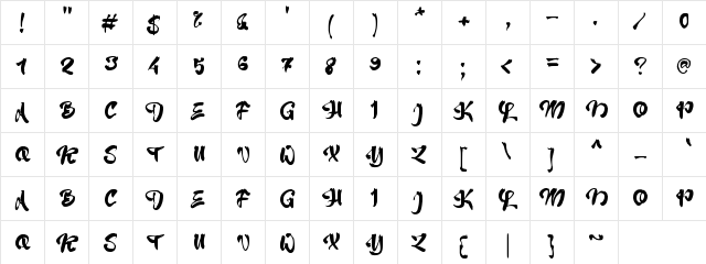 a Aihao Regular  glyph index