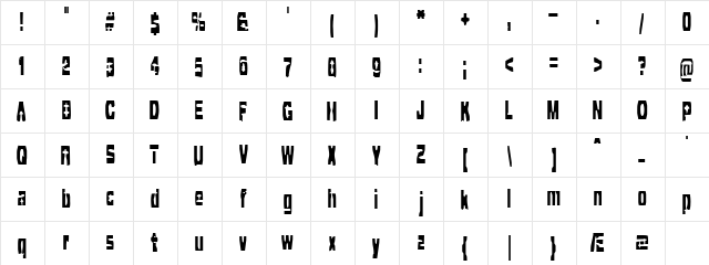 Cleaved TTR (BRK) Regular  glyph index