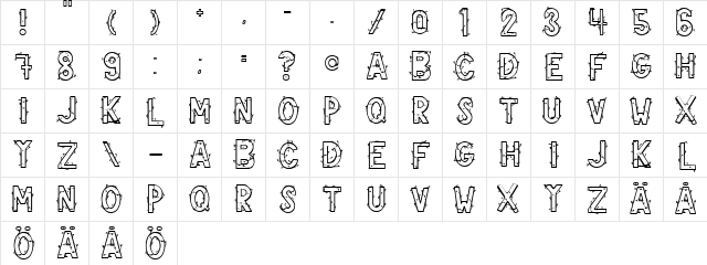 Climbing Plant Regular  glyph index