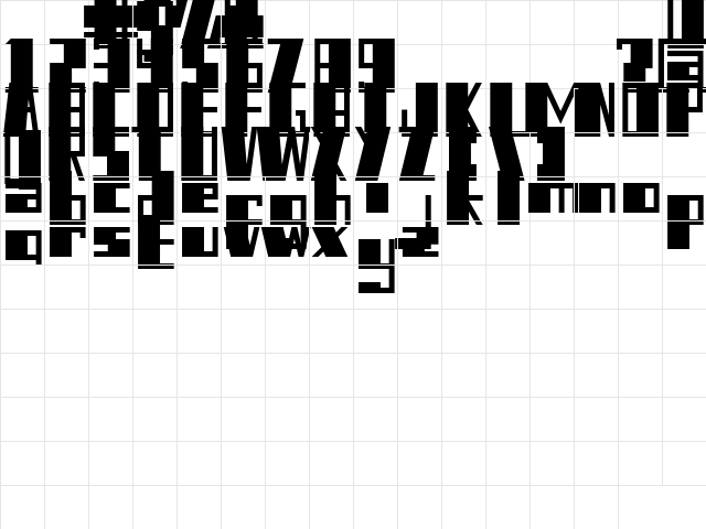 Selembe DEMO Regular  glyph index