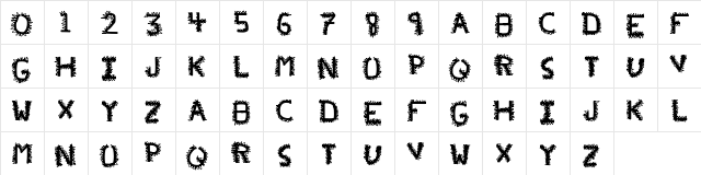 pfvvbf20 Regular  glyph index