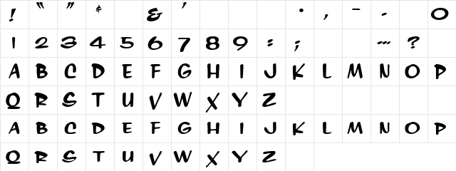 0 Lumax BigCaps DNA Regular  glyph index