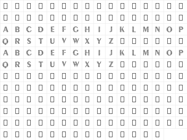 Lyra Demo Regular  glyph index