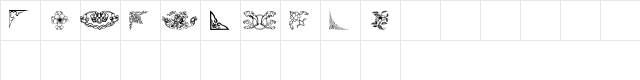 Dover Chinese Motif Design Regular  glyph index