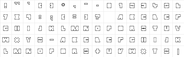 Mutter Regular  glyph index