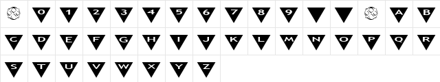 AlphaShapes triangles 2 Normal  glyph index