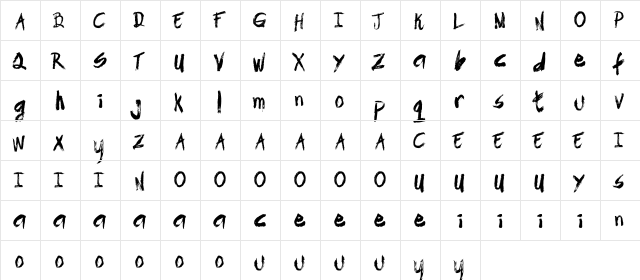 Skydome Glory - Demo Regular  glyph index
