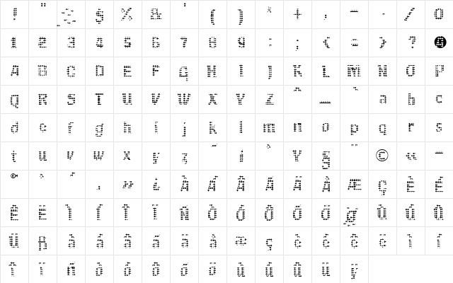 F2FMekkasoTomanik LT Std Regular  glyph index