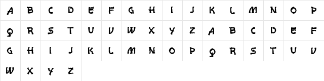 vtks white page Regular  glyph index