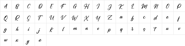 Penleigh FREE Regular  glyph index