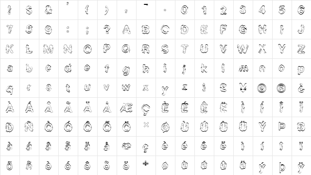 FZ UNIQUE 20 HOLLOW Normal  glyph index