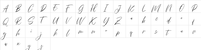 Everlyne FREE Regular  glyph index