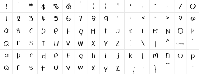 FB Soup FB Soup  glyph index