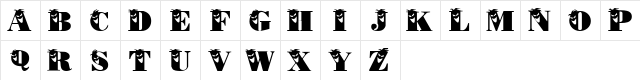 PhilliBoo Regular  glyph index