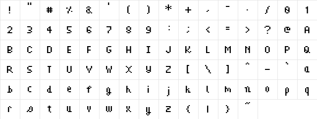 Transfer Regular  glyph index