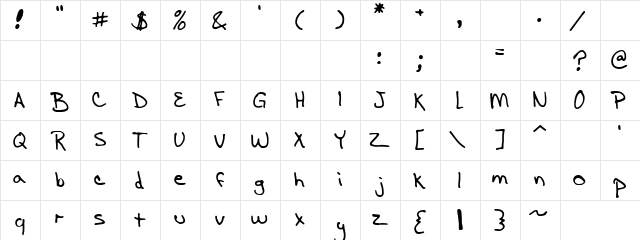 Giant Dark Regular  glyph index