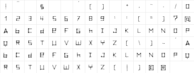 zo렴he zebra Regular  glyph index