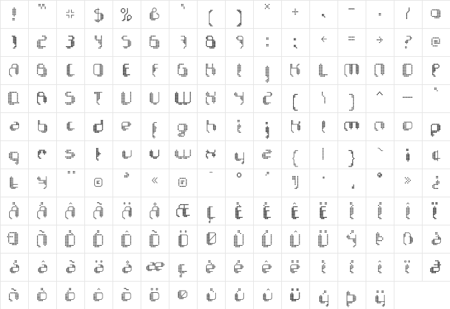 Chemo Mixer  glyph index