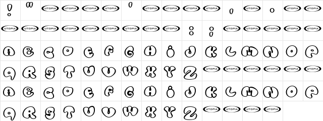 Tolo Regular  glyph index
