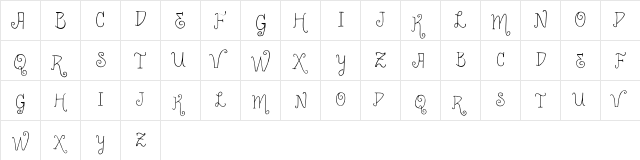 Vtks Cafezito Regular  glyph index