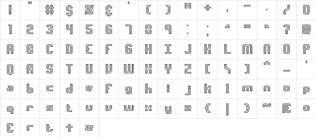 Intersect C BRK Normal  glyph index