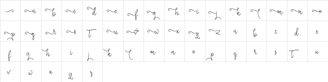 silverstar Regular  glyph index