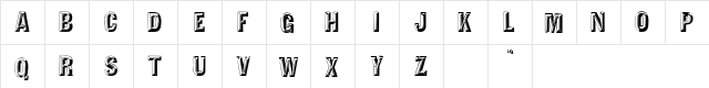 Fort Knox 1 Normal  glyph index