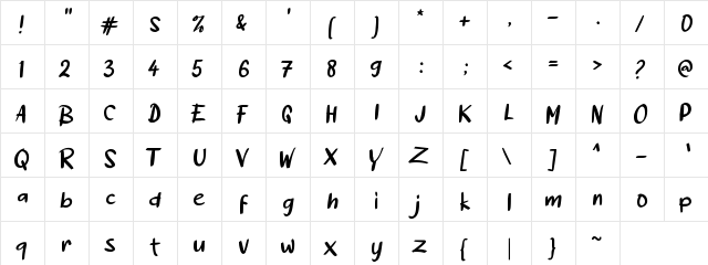 a Acakadut Regular  glyph index