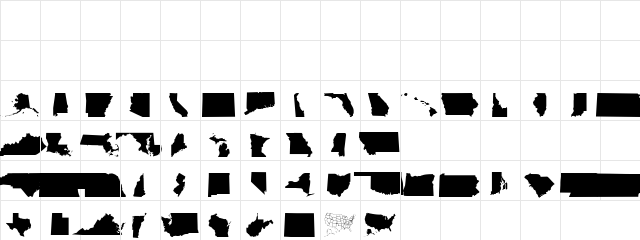 FZ DING 32 Normal  glyph index