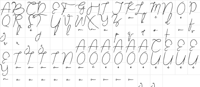 Sevastyan Demo Regular  glyph index