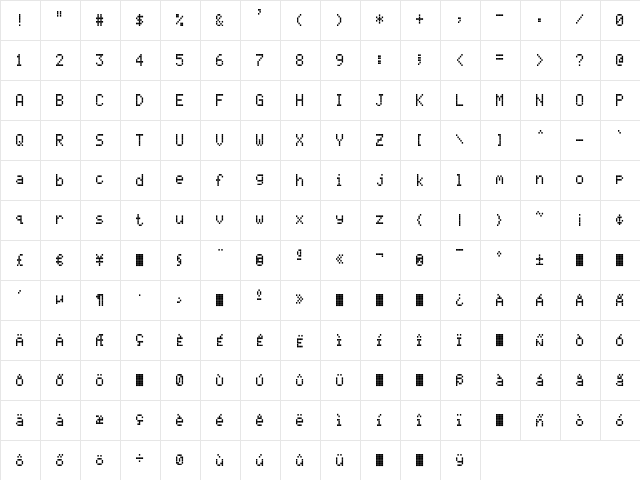 CallFourS-Regular Regular  glyph index