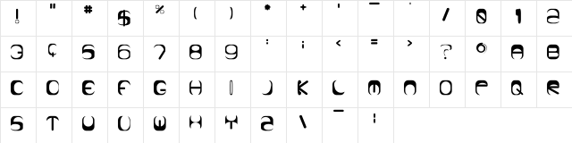 Drake League  glyph index