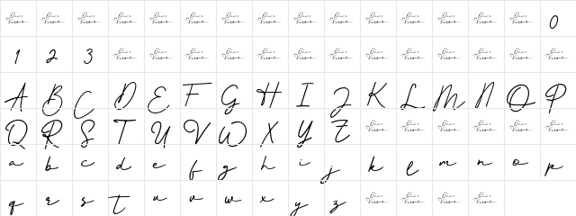 Better Signature Regular  glyph index