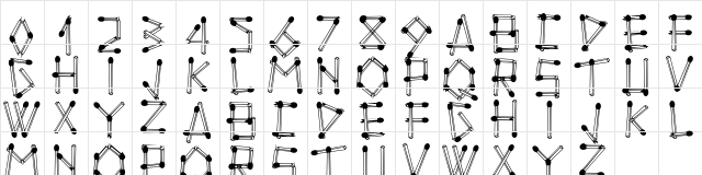 Vintages Matches Demo Regular  glyph index